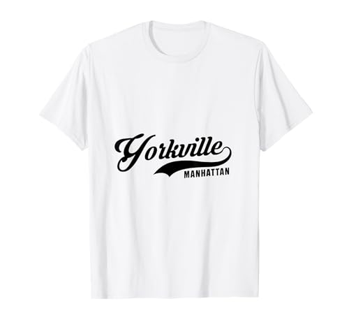 Yorkville Manhattan NYC für Männer und Frauen. T-Shirt Yorkville Manhattan NYC für Männer und Frauen. T-Shirt von NYC Borough Pride Products