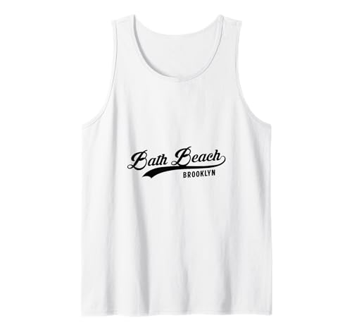 Bath Beach Brooklyn NYC für Männer und Frauen. Tank Top von NYC Borough Script Pride Products