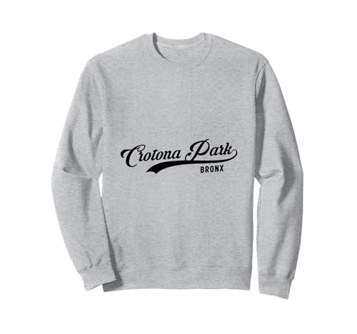 Crotona Point Bronx NYC für Männer und Frauen. Sweatshirt von NYC Borough Script Pride Products