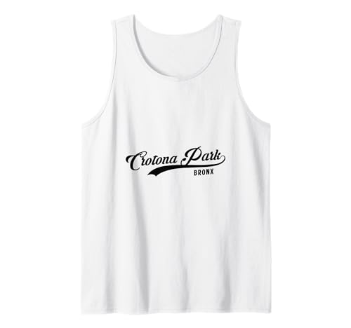 Crotona Point Bronx NYC für Männer und Frauen. Tank Top von NYC Borough Script Pride Products