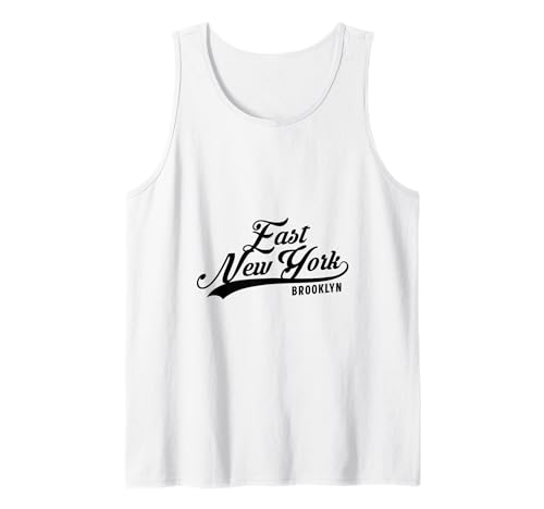 East New York Brooklyn NYC für Männer und Frauen. Tank Top von NYC Borough Script Pride Products