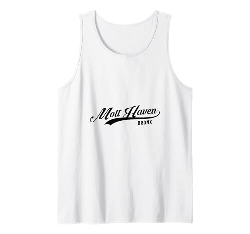 Mott Haven Bronx NYC für Männer und Frauen. Tank Top von NYC Borough Script Pride Products