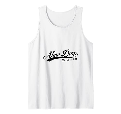 New Dorp Staten Island NYC für Männer und Frauen. Tank Top von NYC Borough Script Pride Products
