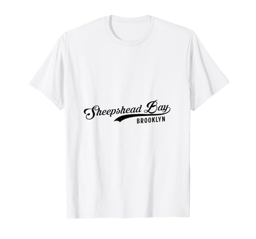 Sheepshead Bay Brooklyn NYC für Männer und Frauen. T-Shirt von NYC Borough Script Pride Products