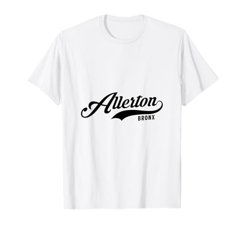 Allerton Bronx NYC Script geeignet für Männer und Frauen. T-Shirt von NYC Borough Script Products