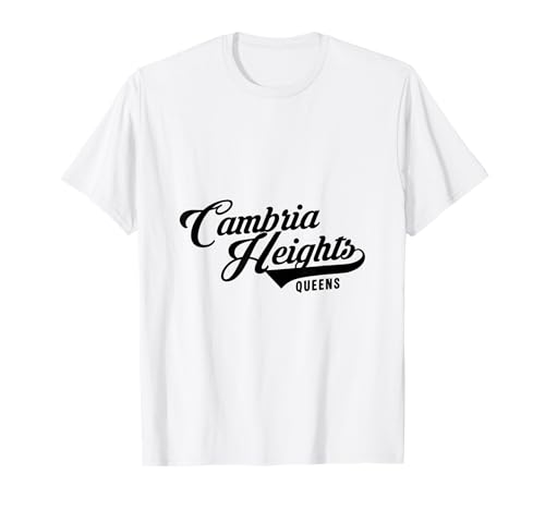 Cambria Heights Queens Script Geeignet für Männer und Frauen. T-Shirt von NYC Borough Script Products