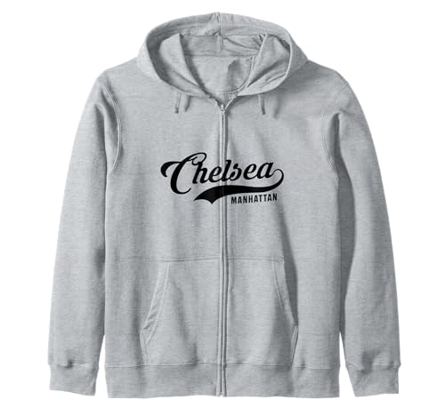 Chelsea Manhattan NYC Script geeignet für Männer und Frauen. Kapuzenjacke Chelsea Manhattan NYC Script geeignet für Männer und Frauen. Kapuzenjacke von NYC Borough Script Products
