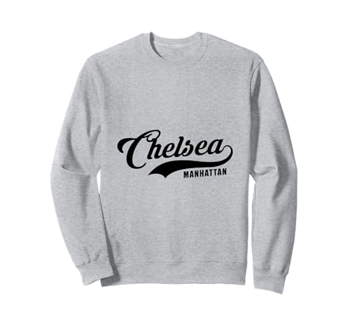Chelsea Manhattan NYC Script geeignet für Männer und Frauen. Sweatshirt Chelsea Manhattan NYC Script geeignet für Männer und Frauen. Sweatshirt von NYC Borough Script Products