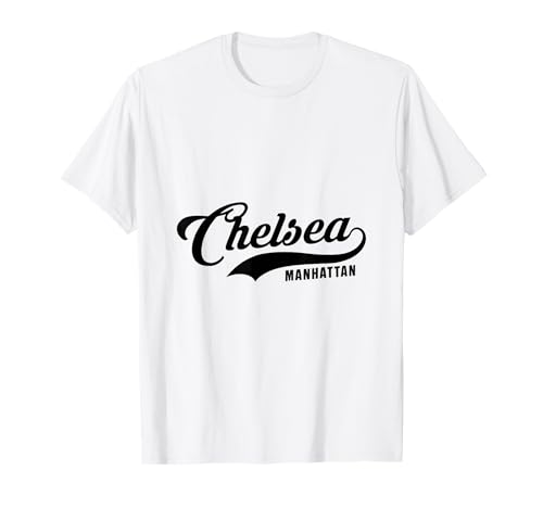 Chelsea Manhattan NYC Script geeignet für Männer und Frauen. T-Shirt Chelsea Manhattan NYC Script geeignet für Männer und Frauen. T-Shirt von NYC Borough Script Products