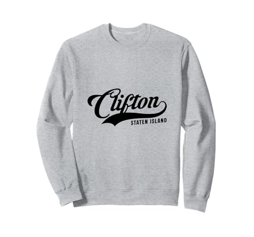 Clifton Staten Island Script geeignet für Männer und Frauen. Sweatshirt Clifton Staten Island Script geeignet für Männer und Frauen. Sweatshirt von NYC Borough Script Products