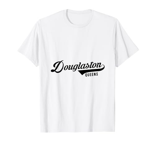 Douglaston Queens NYC Script geeignet für Männer und Frauen. T-Shirt von NYC Borough Script Products