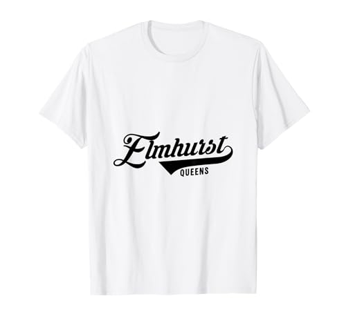 Elmhurst Queens Script Geeignet für Männer und Frauen. T-Shirt Elmhurst Queens Script Geeignet für Männer und Frauen. T-Shirt von NYC Borough Script Products