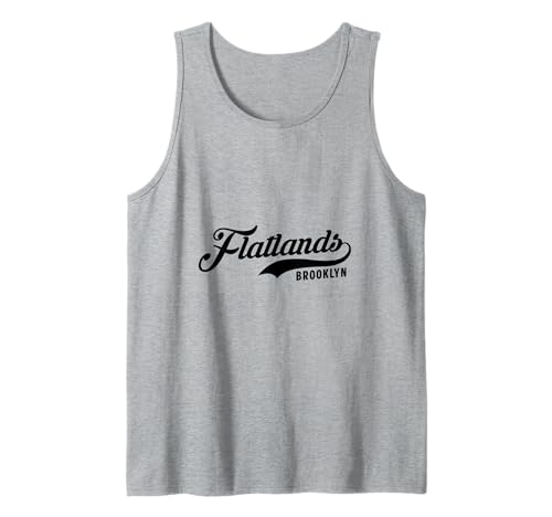 Flatlands Brooklyn Script geeignet für Männer und Frauen. Tank Top von NYC Borough Script Products