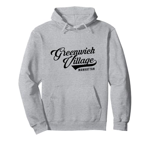 Greenwich Village Manhattan Script Geeignet für Männer Frauen Pullover Hoodie von NYC Borough Script Products