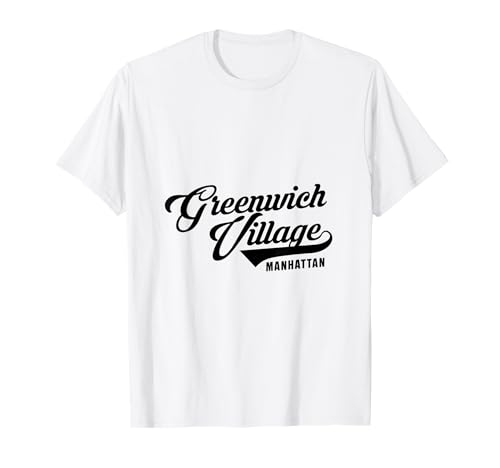 Greenwich Village Manhattan Script Geeignet für Männer Frauen T-Shirt Greenwich Village Manhattan Script Geeignet für Männer Frauen T-Shirt von NYC Borough Script Products