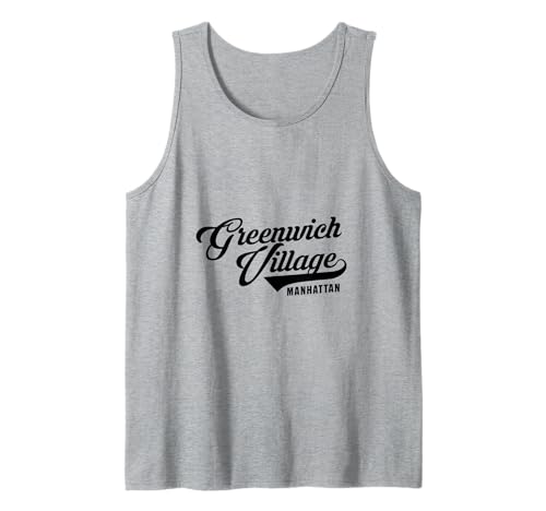 Greenwich Village Manhattan Script Geeignet für Männer Frauen Tank Top Greenwich Village Manhattan Script Geeignet für Männer Frauen Tank Top von NYC Borough Script Products