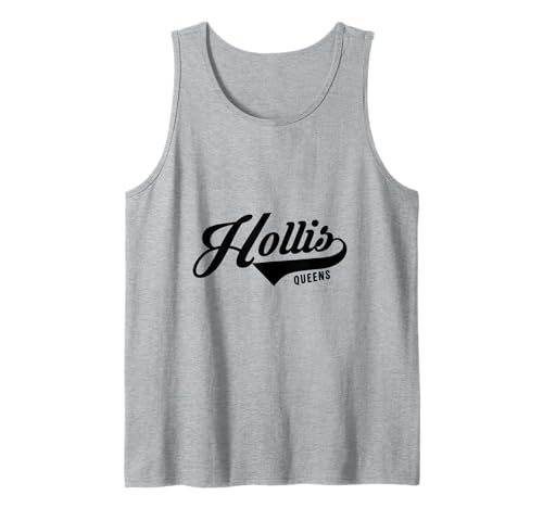 Holllis Queens Script Geeignet für Männer und Frauen. Tank Top von NYC Borough Script Products
