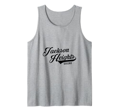 Jackson Heights Queens Script Geeignet für Männer und Frauen. Tank Top von NYC Borough Script Products