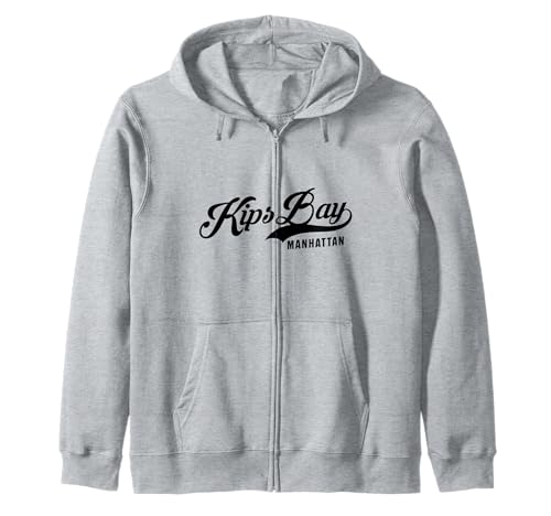 Kips Bay Manhattan NYC Script Geeignet für Männer und Frauen. Kapuzenjacke von NYC Borough Script Products