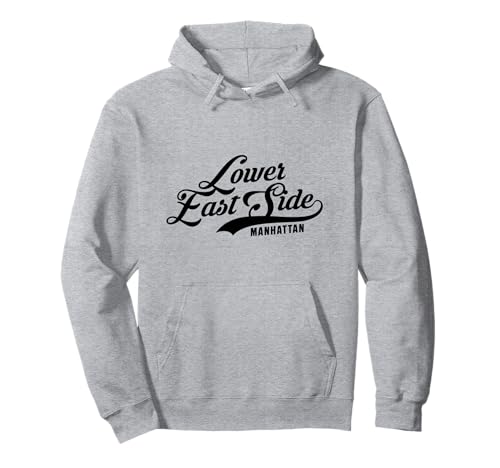 Lower East Side NYC Script Geeignet für Männer und Frauen. Pullover Hoodie von NYC Borough Script Products