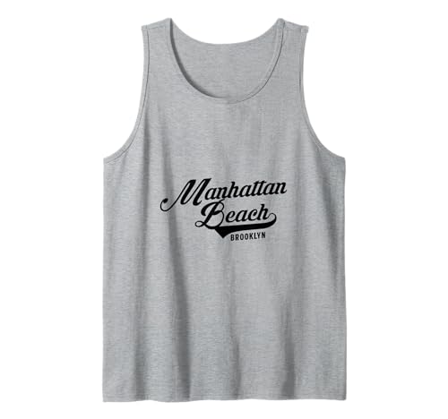 Manhattan Beach NYC Script geeignet für Männer und Frauen. Tank Top von NYC Borough Script Products