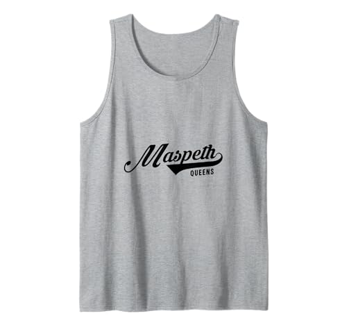 Maspeth Queens Script Geeignet für Männer und Frauen. Tank Top von NYC Borough Script Products
