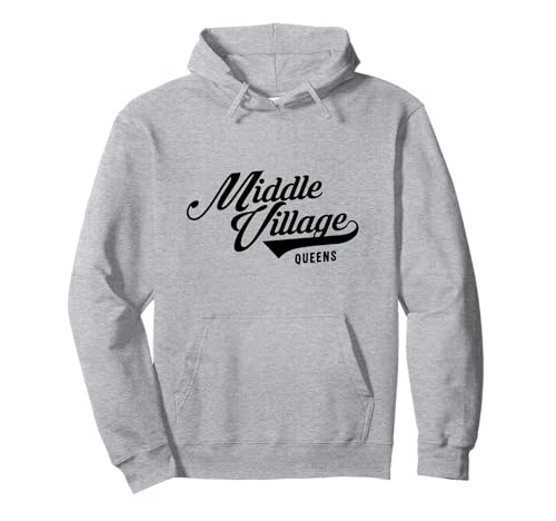 Middle Village Queens Script Geeignet für Männer und Frauen. Pullover Hoodie von NYC Borough Script Products