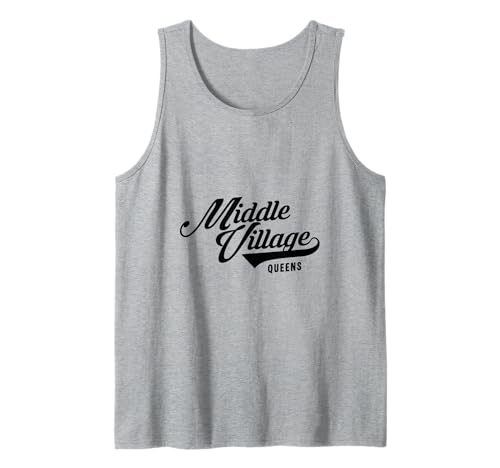 Middle Village Queens Script Geeignet für Männer und Frauen. Tank Top von NYC Borough Script Products