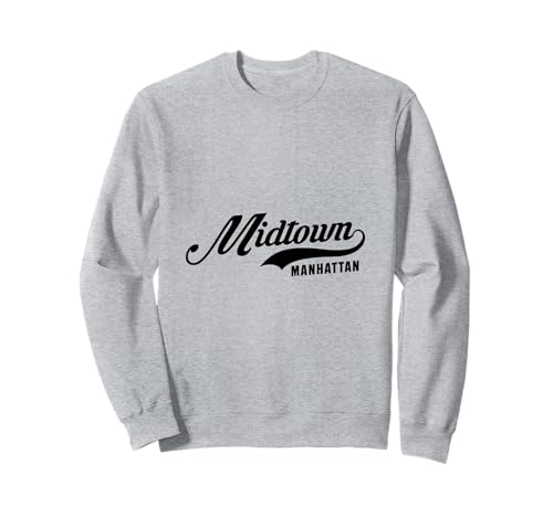 Midtown Manhattan NYC Script geeignet für Männer und Frauen. Sweatshirt von NYC Borough Script Products