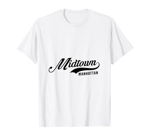 Midtown Manhattan NYC Script geeignet für Männer und Frauen. T-Shirt von NYC Borough Script Products
