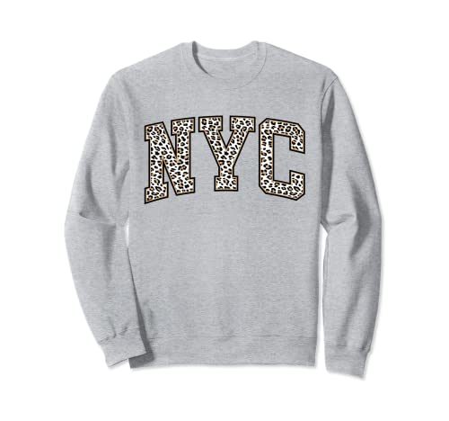 New York City T-Shirt für Damen | Stylischer Leopardenmuster NYC Sweatshirt von NYC New York City T Shirts For Women, Men & Kids
