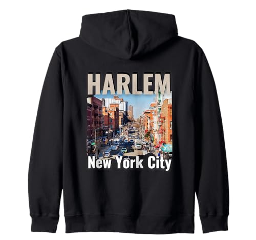 Harlem New York City Street Image Urban Teens, Jungen, Herren Kapuzenjacke von NYC Souvenir Harlem Neighbourhood of New York City