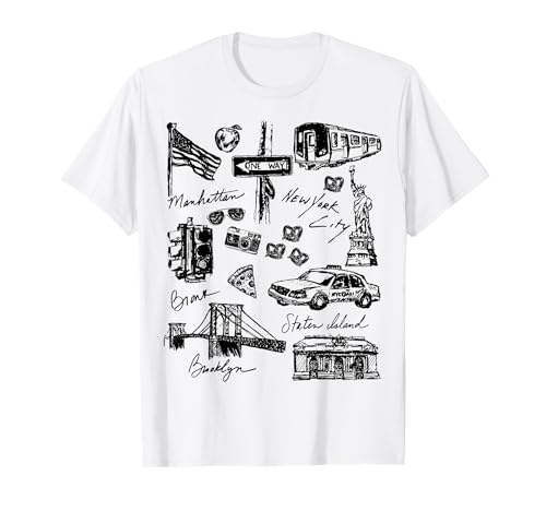New York City Street Sketch Teenager Junge Erwachsene Damen Herren T-Shirt New York City Street Sketch Teenager Junge Erwachsene Damen Herren T-Shirt von NYC USA Urban Art New York Icons Brooklyn Bronx