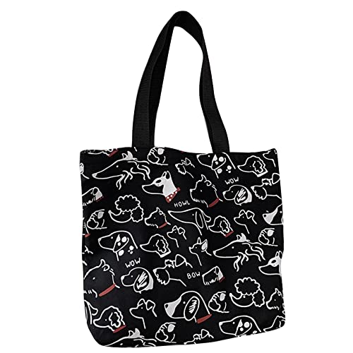 Große Kapazität, faltbare Einkaufstasche, Geldbörse, niedliches Cartoon-Tier-Canvas-Tasche, Damentasche, Lunchtasche für Damen, Segeltuch, große Kapazität, Einkaufstasche, Cartoon-Tier-Handtaschen, von NYCEMAKEUP