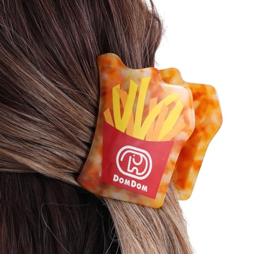 Haarspangen für Damen und Mädchen, niedliche Lebensmittelform, Acetat, Cartoon, Hamburger, Klauen-Clip, Haarschmuck, Kopfbedeckung, Haar-Accessoire für Damen von NYCEMAKEUP