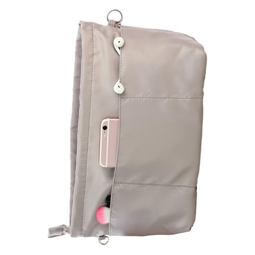 Kompakte und praktische Handtasche, Nylon-Aufbewahrungstasche, praktische Handtasche, mehrere Taschen, perfekt für Reisen, Studium und Arbeit, tragbarer Aufbewahrungs-Organizer, vielseitige von NYCEMAKEUP