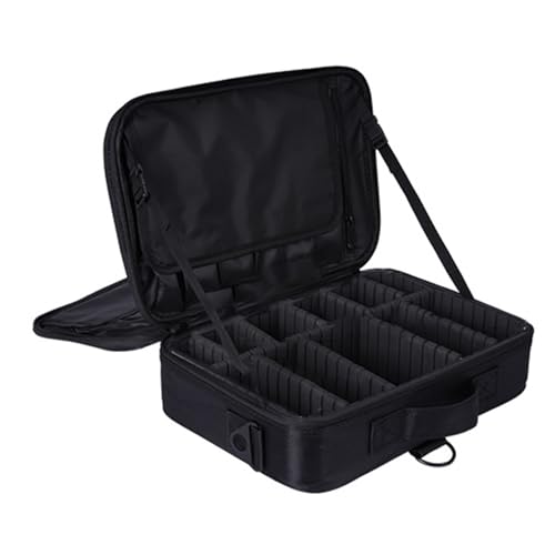 Kosmetik-Accessoire, Kosmetik-Organizer, Make-up-Tasche, Reise-Tragetasche für Damen und Mädchen, Make-up-Pinseltasche, Make-up-Tasche, Kosmetik-Organizer, Kulturbeutel, Reise-Tragetasche, Schwarz von NYCEMAKEUP