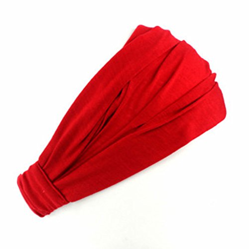 Modisches Damen-Haarband aus Baumwolle, einfarbig, für Kopftuch, 3 I von NYCEMAKEUP