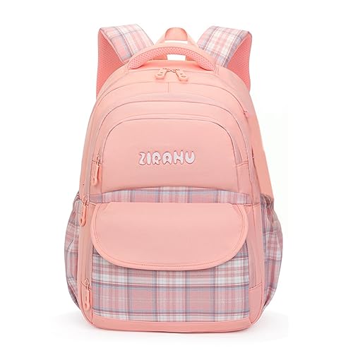 NYCEMAKEUP 2023 Neue modische Büchertaschen für Mädchen, Grundschüler, vielseitiger Rucksack, Schultasche, Schultertasche, Lunchtasche, Federmäppchen, leichte und atmungsaktive Schultasche, Rucksack von NYCEMAKEUP