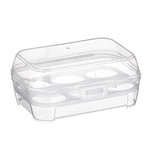 Transparente Aufbewahrungsbox mit 6 Fächern, für Puderquaste, Make-up, Eiertrocknung, tragbarer Schwammhalter, Organizer, Aufbewahrungsbehälter von NYCEMAKEUP