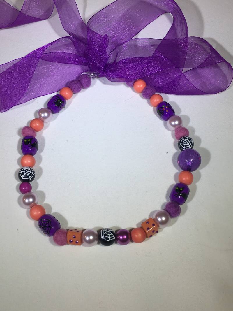 Spinnennetz Perlen Halskette von NYCLittleDiva