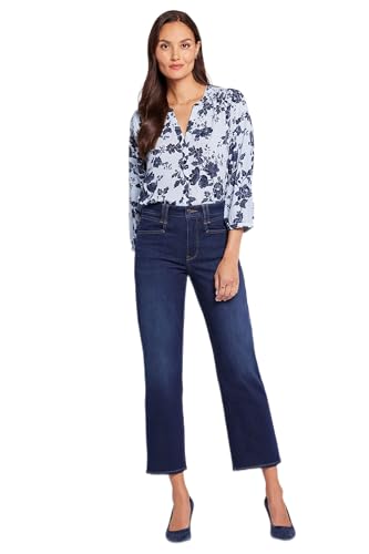 NYDJ Damen Bailey Relaxed Straight Ankle Square Pockets Jeans, Northbridge, 34 von NYDJ