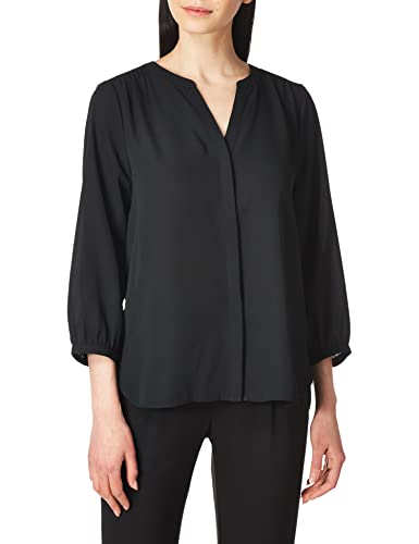 NYDJ Damen Biesen, 3/4-Ärmel Bluse, Schwarz, X-Large von NYDJ