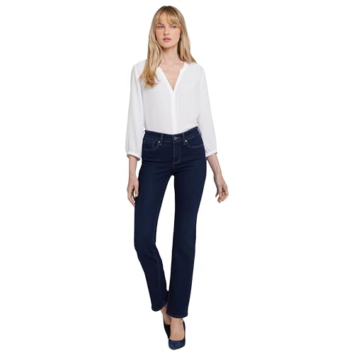 NYDJ Damen Marilyn Straight Denim Jeans, Burbank Wash, 36 von NYDJ