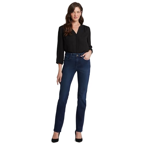 NYDJ Damen Marilyn Straight Denim Jeans, Denslowe, 50 NYDJ Damen Marilyn Straight Denim Jeans, Denslowe, 50 von NYDJ
