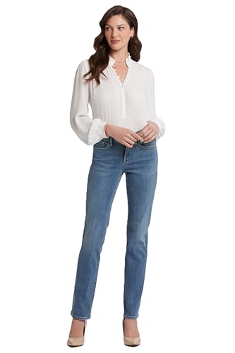 NYDJ Damen Marilyn Straight Jeans, Heyburn Wash, 42 Kurz von NYDJ