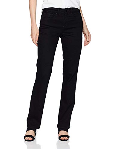 NYDJ Damen Marilyn Straight Jeans, Schwarz Bdm, 46 von NYDJ