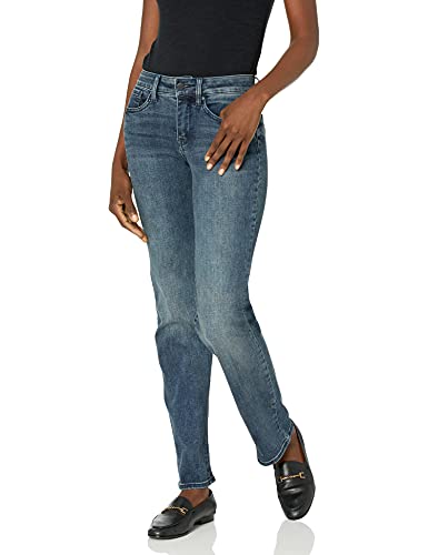 NYDJ Damen Marilyn Straight Denim Jeans, Lombard, 34 NYDJ Damen Marilyn Straight Denim Jeans, Lombard, 34 von NYDJ