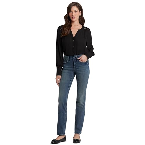 NYDJ Damen Marilyn Straight Leg Denim Jeans, Lombard, 38 von NYDJ