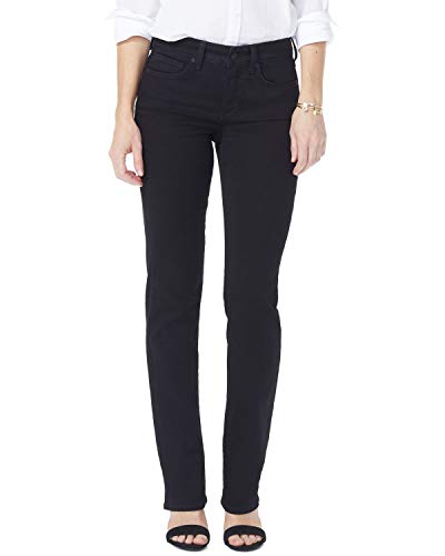 NYDJ Damen Marilyn Straight Leg Jeans, Black Bdm, M von NYDJ